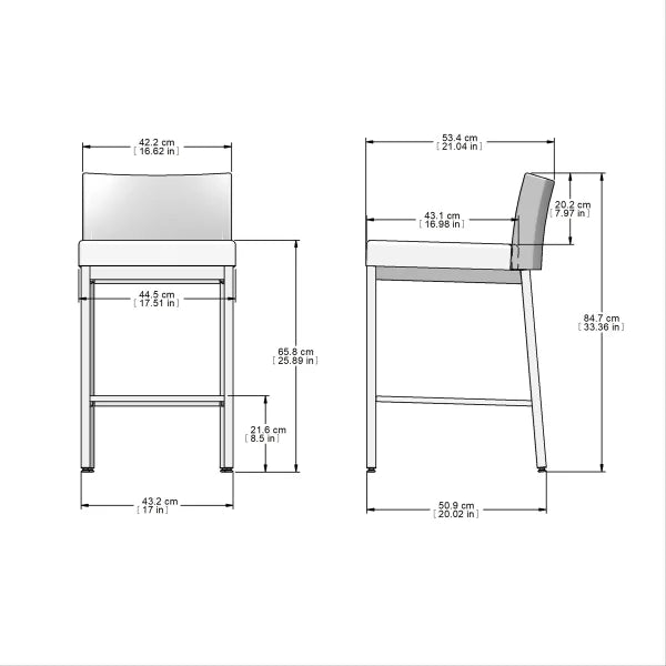 Amisco Fairfield Bar or Counter Stool