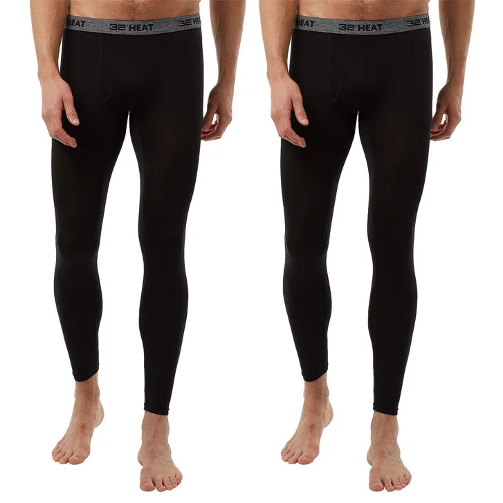 32 Degrees Men's Heat Pant, 2-pack