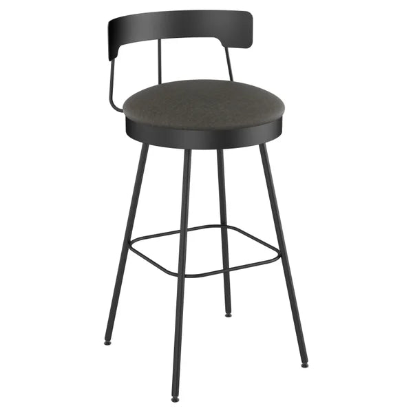 Amisco Monza Grey Bar or Counter Stool