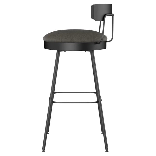 Amisco Monza Grey Bar or Counter Stool