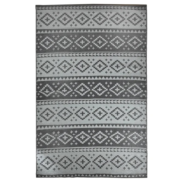 Viana Bahamas Collection Folk Indoor/Outdoor Reversible Area Rug
