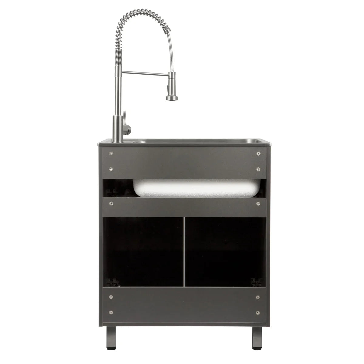 Transform 28 in. All-in-one RTA Laundry Cabinet with Stainless Steel Sink and Faucet