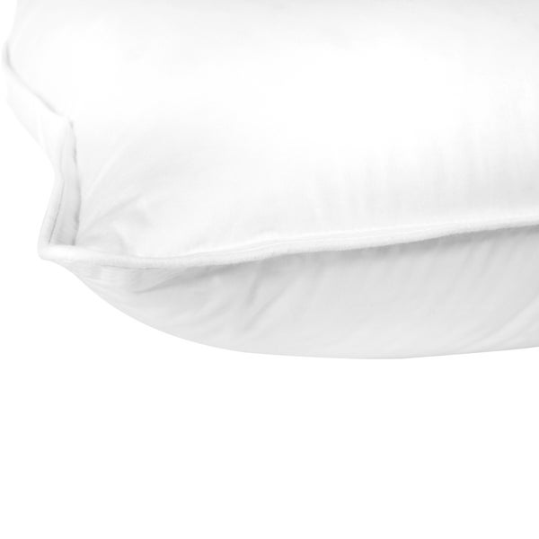 Welcome Home Hutterite White Goose Down Around Pillow