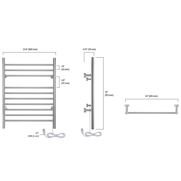 WarmlyYours Infinity Towel Warmer