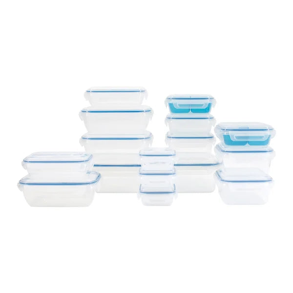 Snaplock Plastic Food Storage Set, 36 pieces
