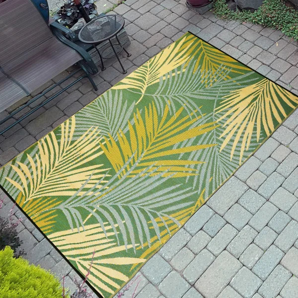Viana Bahamas Collection Areca Indoor/Outdoor Reversible Area Rug