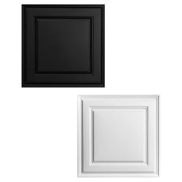 Ceilume Stratford White 2ft x 2ft Suspended Ceiling Tiles