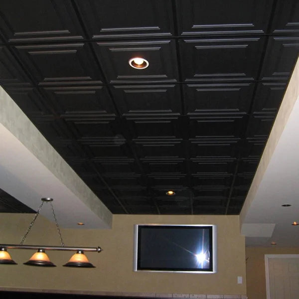 Ceilume Stratford White 2ft x 2ft Suspended Ceiling Tiles