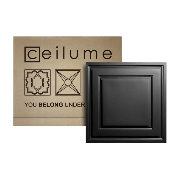 Ceilume Stratford White 2ft x 2ft Suspended Ceiling Tiles