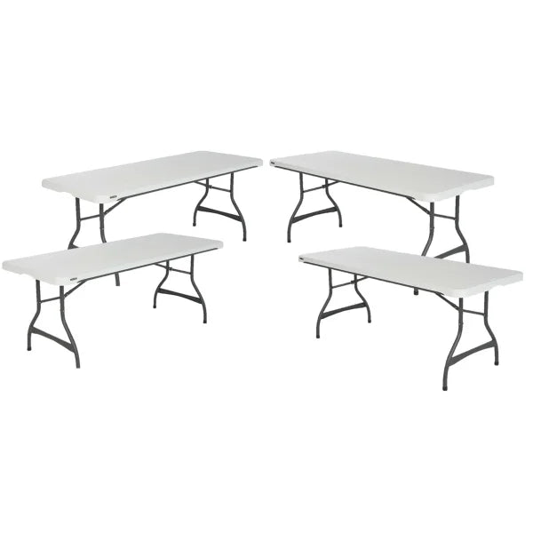 Lifetime 182.9 cm (6 ft.) Commercial Folding Tables 4-pack