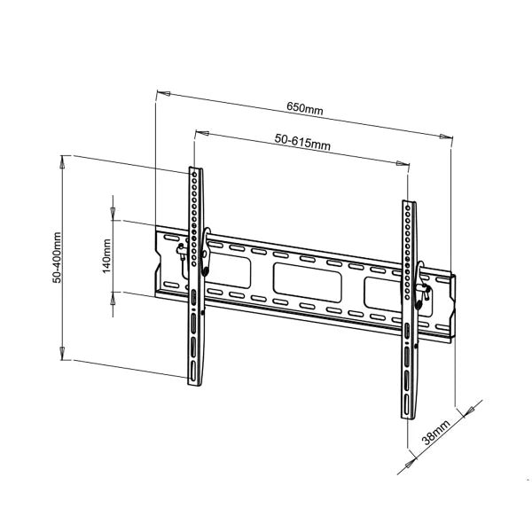 TygerClaw 42"- 83" Tilt TV Wall Mount