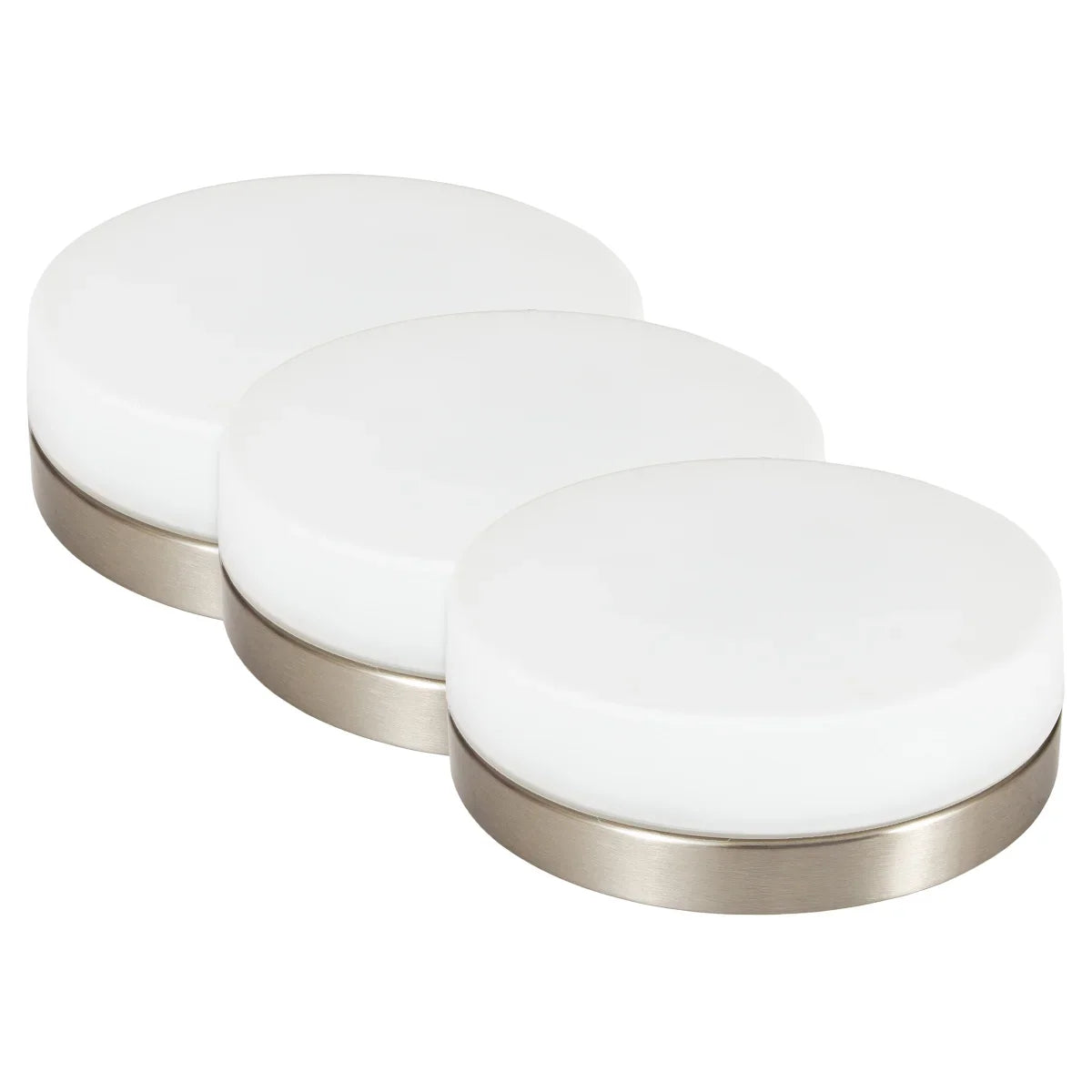 Luminus 11-in Brushed Nickel LED Flush Mount Ceiling Light