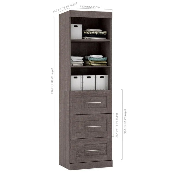 Bestar - Boutique 63.5 cm (25 in.) Storage unit with drawers