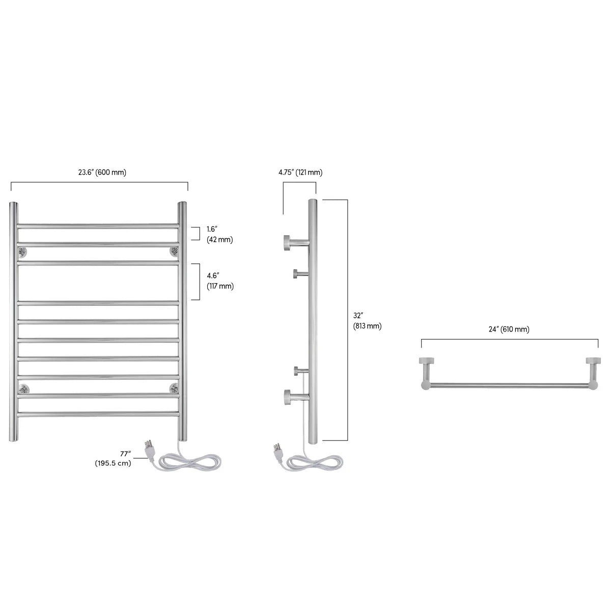 WarmlyYours Infinity Towel Warmer