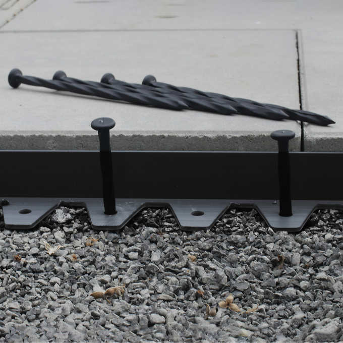 Flexi Pro 96 ft. Paver Edging Project Kit in Black