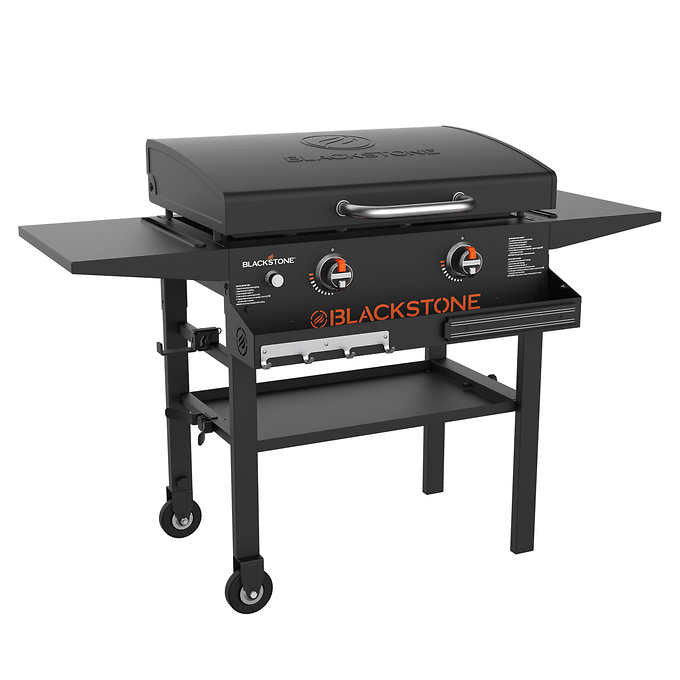 Blackstone 2-burner 34,000 BTU Cooking Station Propane Gas Griddle with Hood