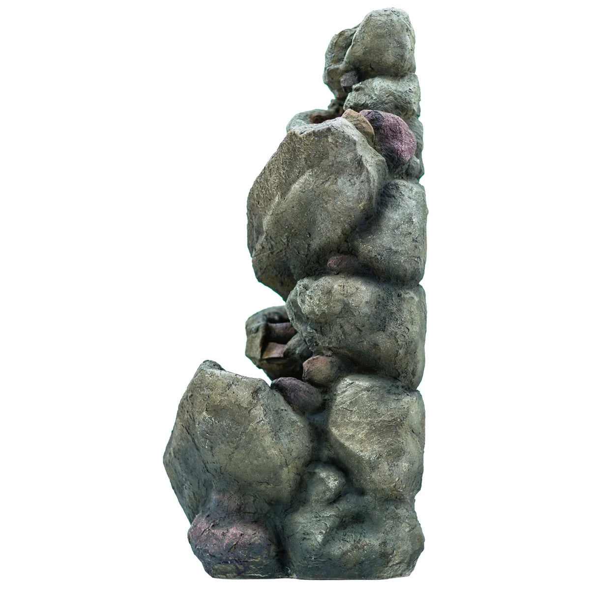 Multi-level Stone-look Fountain with Lights