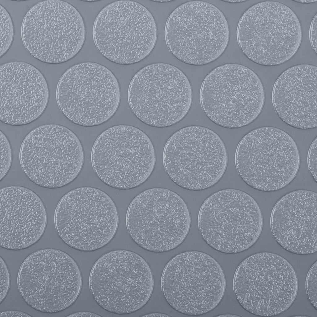 G-Floor Slate Grey Small Coin Tread Roll Out Flooring, 8.5 ft. × 24 ft.