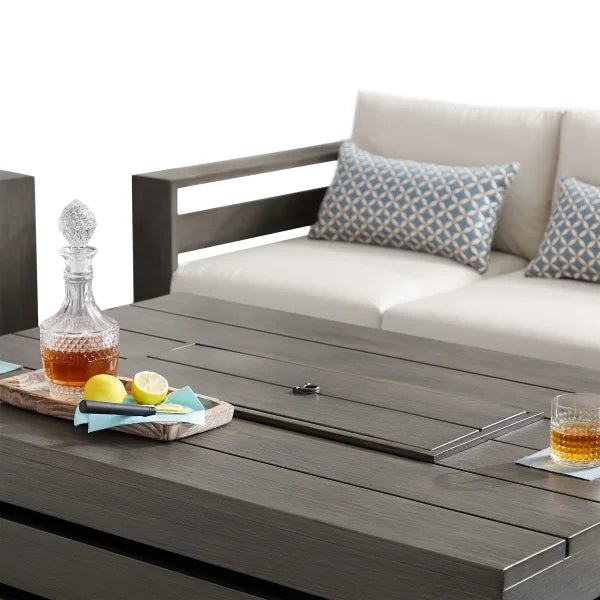 Whitney 5-piece Patio Conversation Set with Fire Table