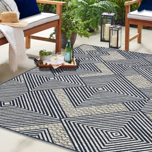 Viana Madrid Collection Harlequin Indoor/Outdoor Area Rug