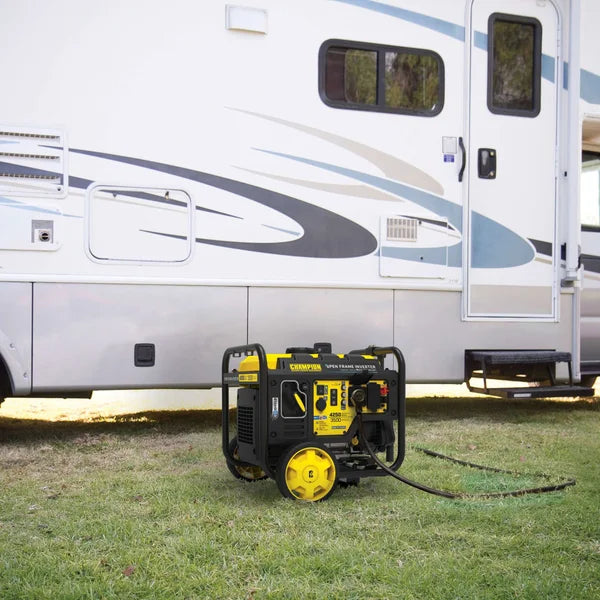 Champion 4,250 Watt Open Frame Inverter Generator with Wheels