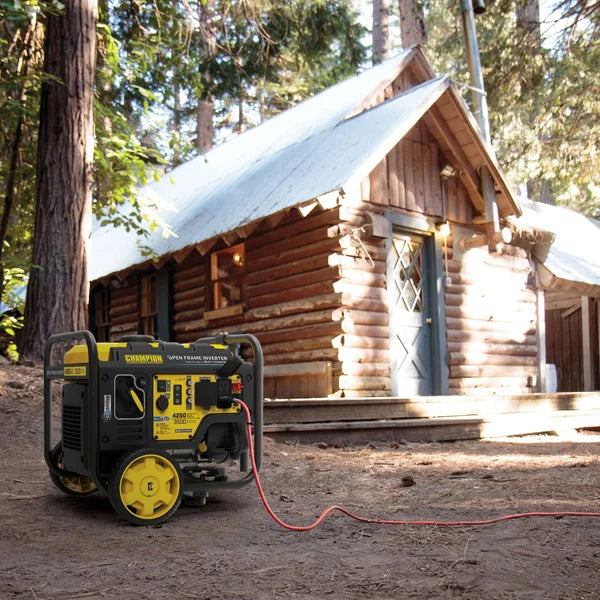 Champion 4,250 Watt Open Frame Inverter Generator with Wheels