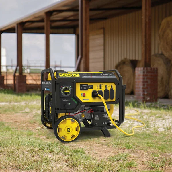 Champion 9375 Watt Dual Fuel Portable Generator with Electric Start