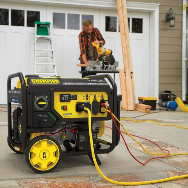 Champion 9375 Watt Dual Fuel Portable Generator with Electric Start