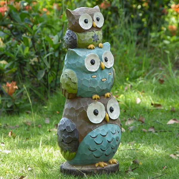Stacking Owls Statue