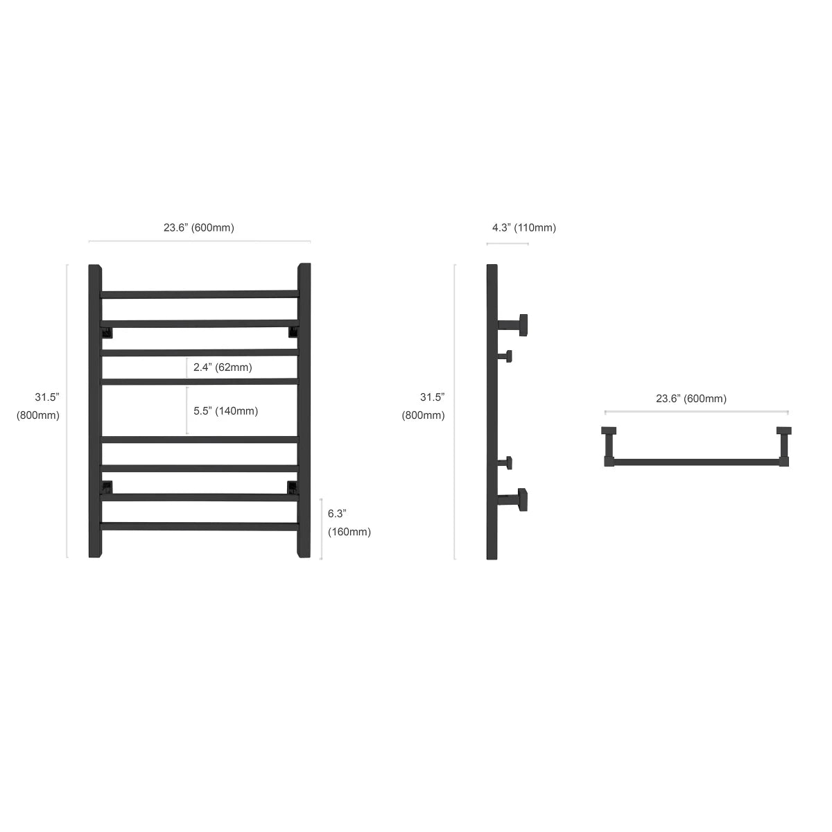WarmlyYours Sierra Towel Warmer