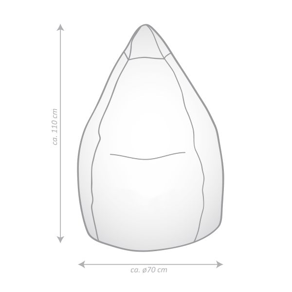 Gouchee Home Malibu Bean Bag Chair, Turquoise