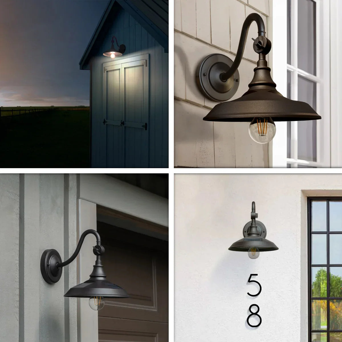 Classy Caps Solar Barn Light