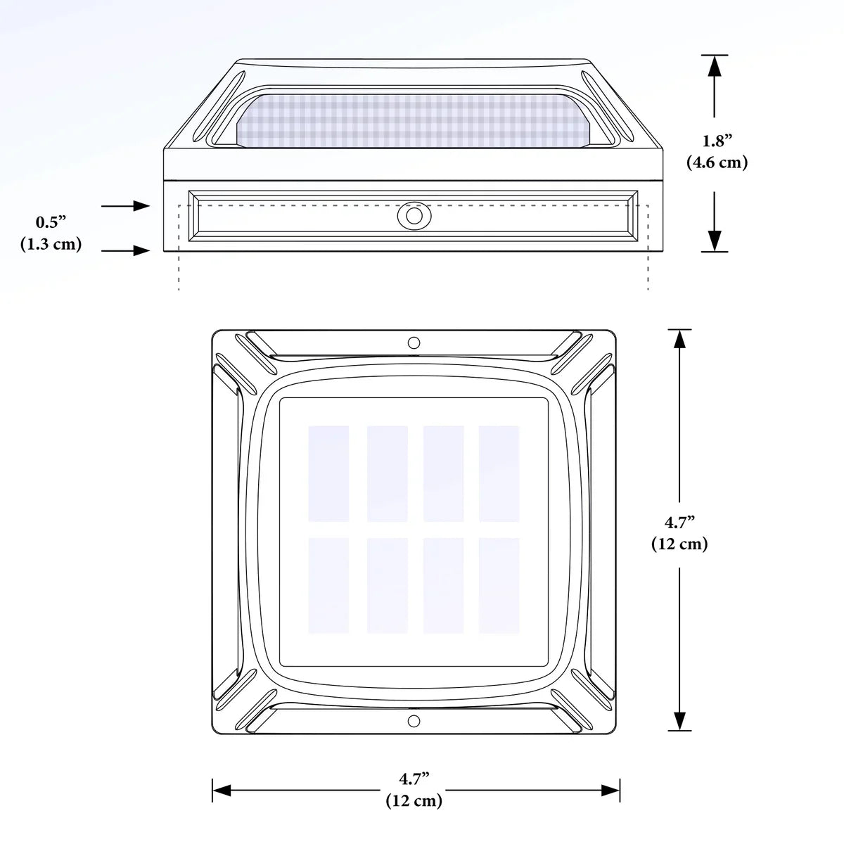 Classy Caps Muskoka Universal Solar Deck and Post Light, 2-pack