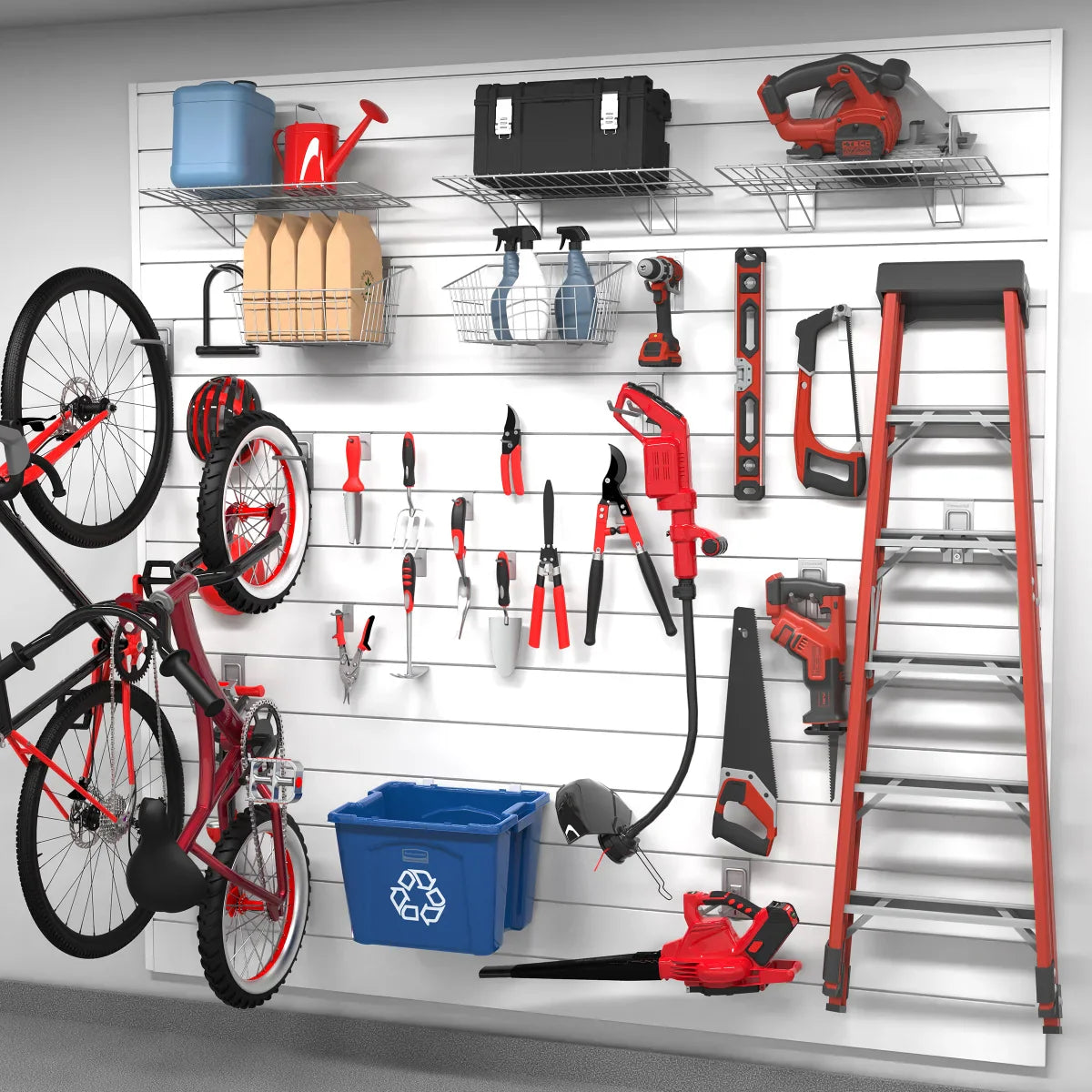 CrownWall Slatwall Supreme Organization Wall Panel Bundle