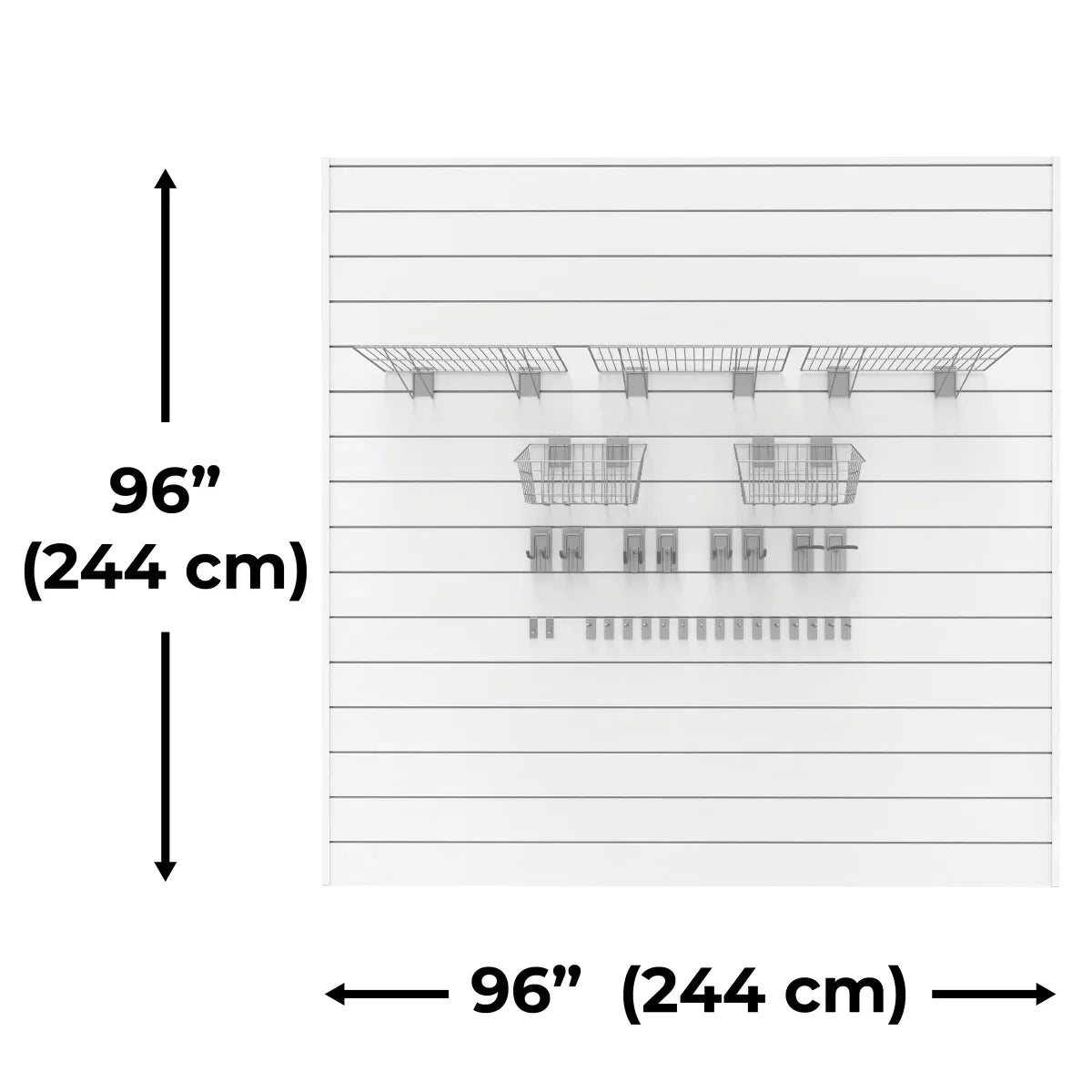 CrownWall Slatwall Supreme Organization Wall Panel Bundle
