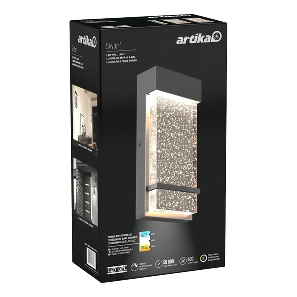 Artika Skyler Outdoor Wall Lamp With Color Changing Technology