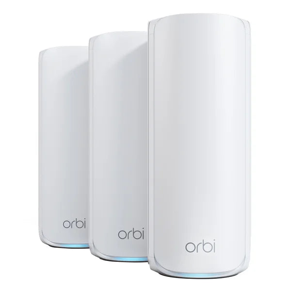 Netgear Orbi RBE773-100CNS Wi-Fi 7 Mesh System Router, 3-pack
