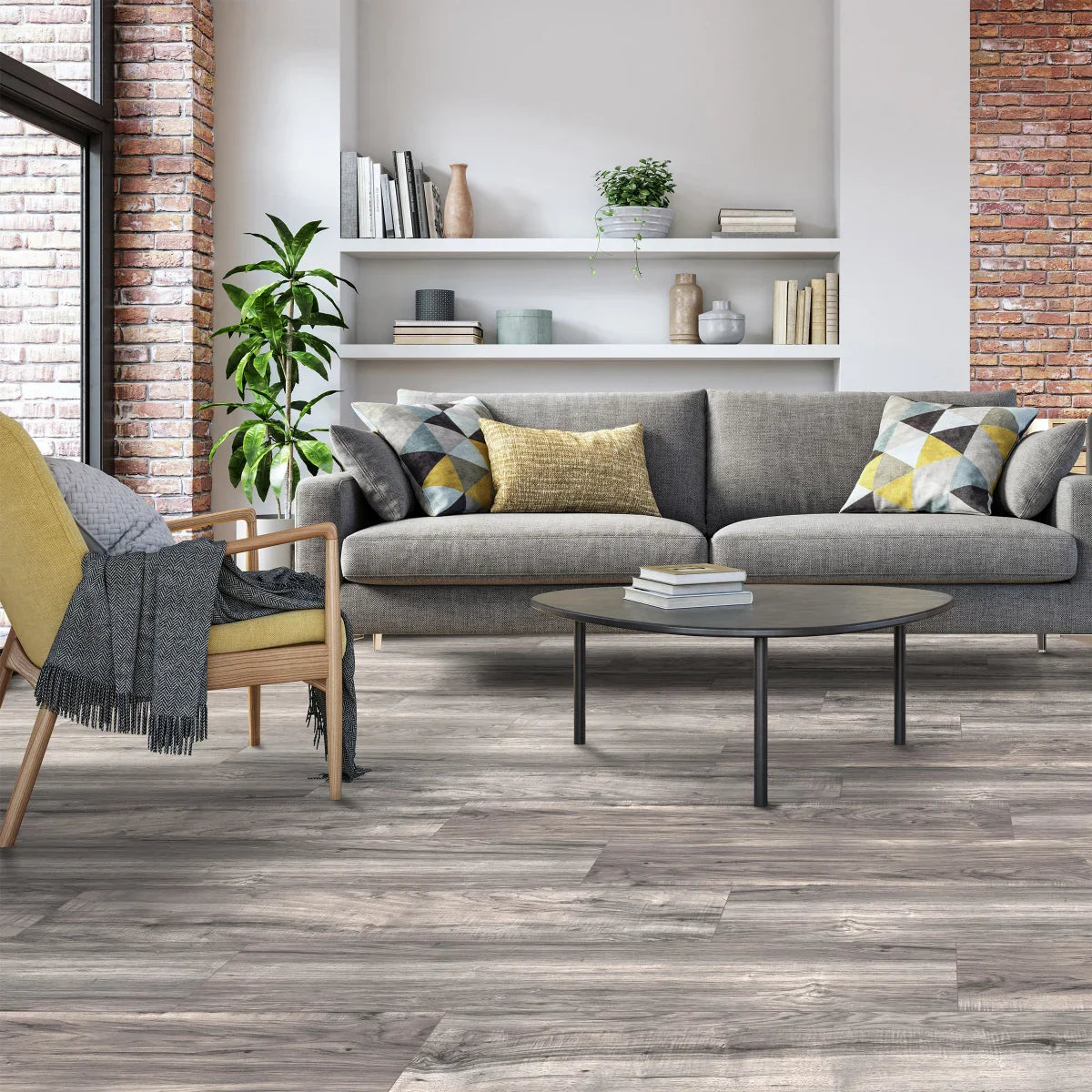 Golden Select Whistler 19.2 cm (7.56 in.) Water Resistant Laminate Flooring with Pre-attached Foam Backer