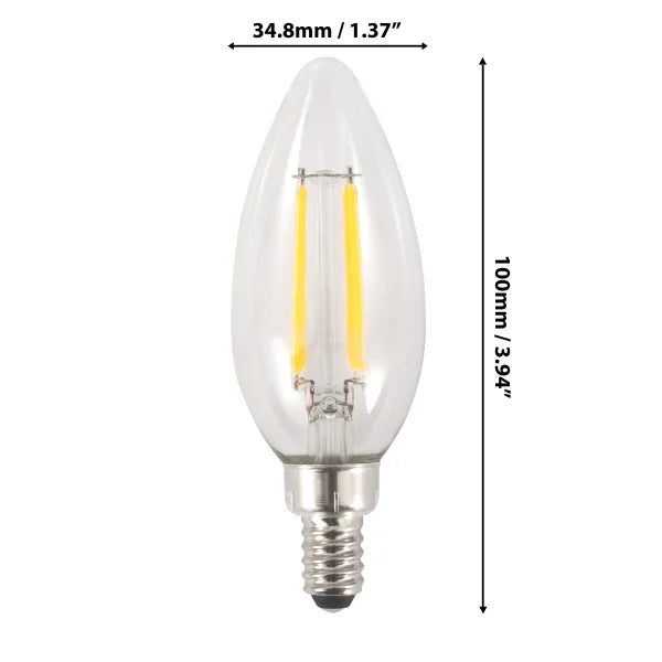 Luminus LED Elite 3.5W Dimmable B11 Chandelier Bulb, 8-pack