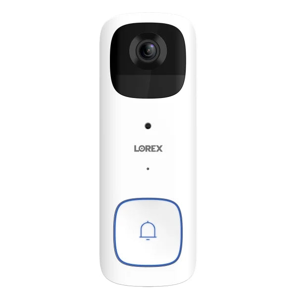 Lorex 2K Battery Video Doorbell and 4K Spotlight Indoor/Outdoor Wi-Fi Security Camera