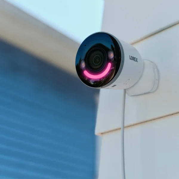 Lorex 2K Battery Video Doorbell and 4K Spotlight Indoor/Outdoor Wi-Fi Security Camera