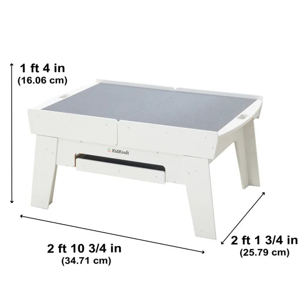 KidKraft Building Bricks Play N Glow Light-Up Table with 210 Bricks