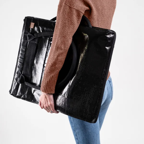 Clevermade Foldable Tote Bag With Wheels