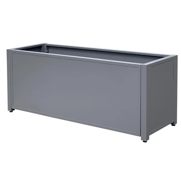 Grapevine Commercial-Grade Aluminum Rectangular Outdoor Planter