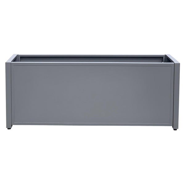 Grapevine Commercial-Grade Aluminum Rectangular Outdoor Planter