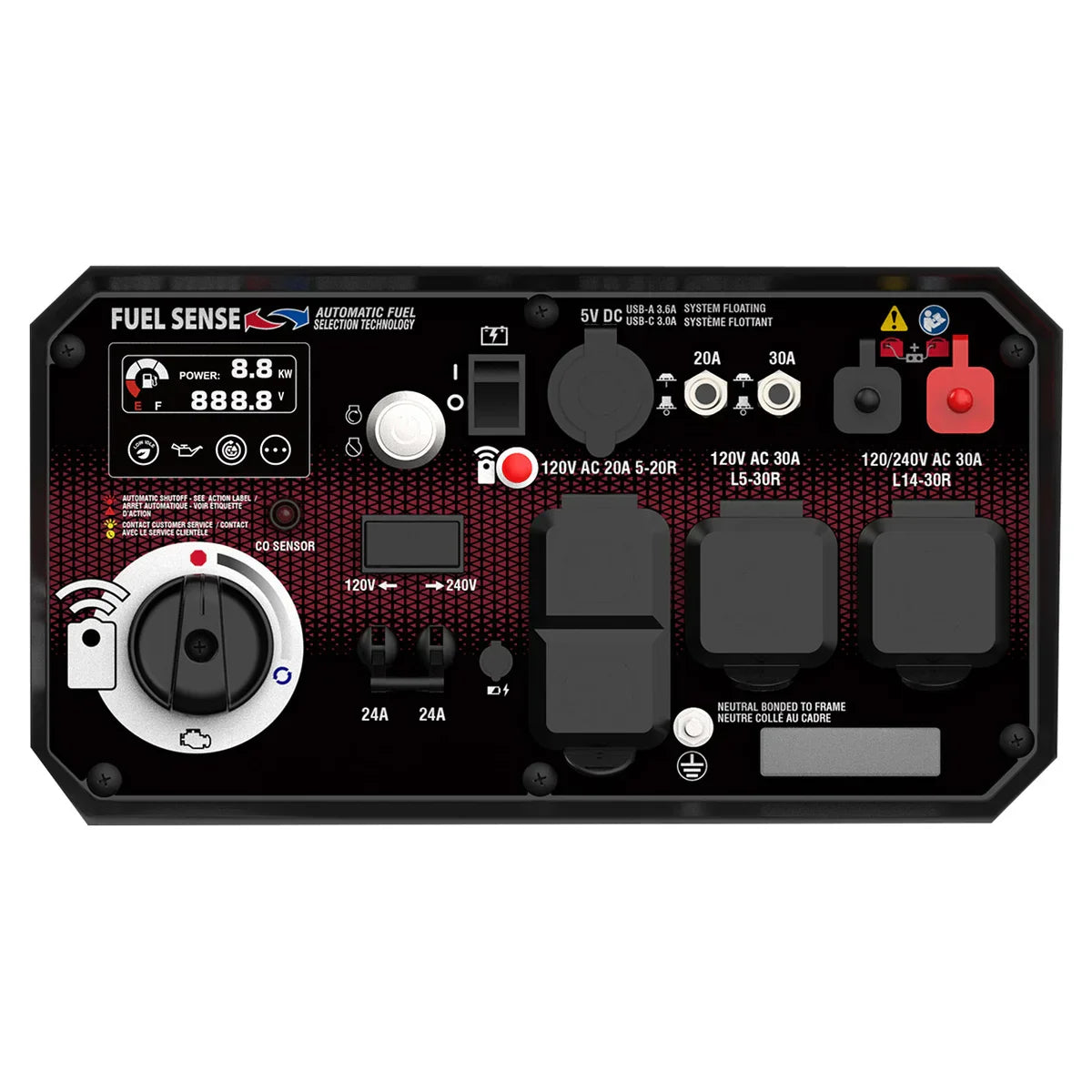 A-iPower 7100/5700W Dual Fuel Remote Start Inverter Generator