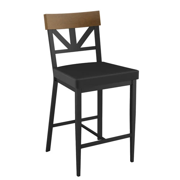 Amisco Clark Counter Stool with Polyurethane Seat