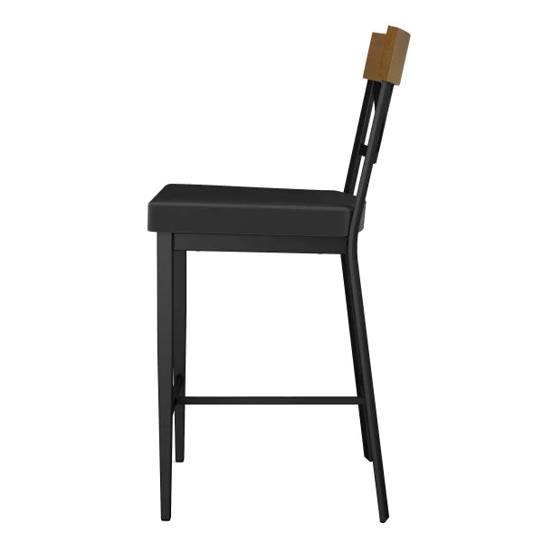 Amisco Clark Counter Stool with Polyurethane Seat