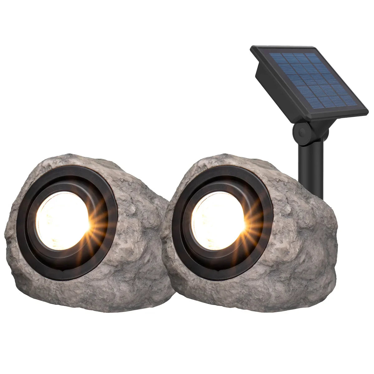 KODA Solar LED Rock Spotlights, 2-pack