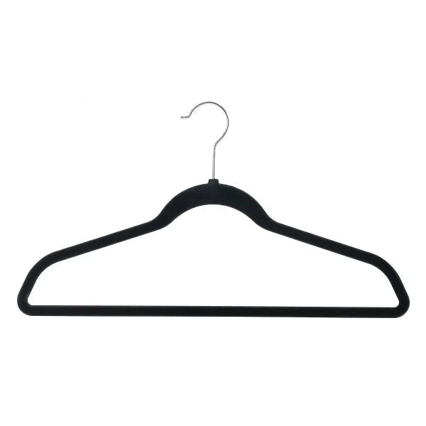 100 Non-Slip Flocked Hangers